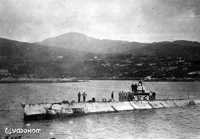 Подводная лодка L-2 (AL-2) в заливе Бантри, Ирландия [8]. 