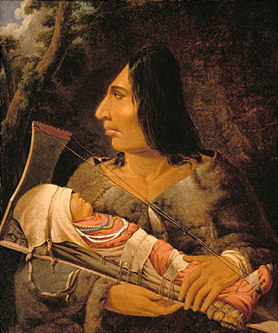 Картина художника Пола Кейна (1810-1871), показывающая технику деформации черепа младенцев у племен североамериканских индейцев чинук. Картина художника Пола Кейна (1810-1871), показывающая технику деформации черепа младенцев у племен североамериканских индейцев чинук.