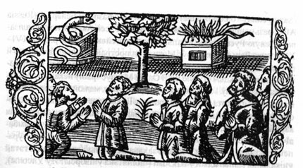 Рисунок 1. Крещение князем Ягайло поганцев в 1386-1387 гг. Рисунок 1. Крещение князем Ягайло поганцев в 1386-1387 гг.