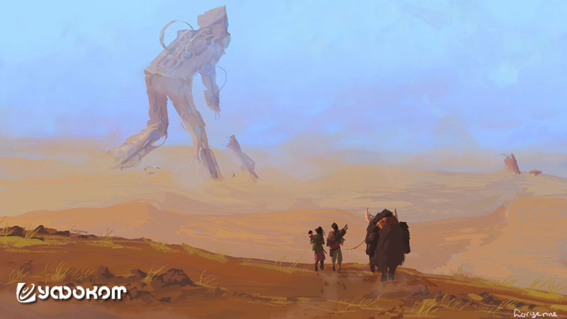 Робот пустыни. Иллюстрация Iris Enthoven.