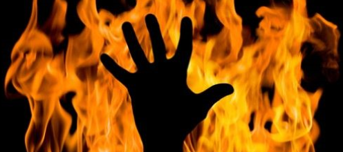 Уникальная термическая деструкция тела вследствие суицидального сожжения (18+)