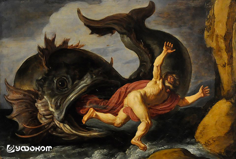 Картина голландского живописца Питера Ластмана «Иона и кит» (1621 год).