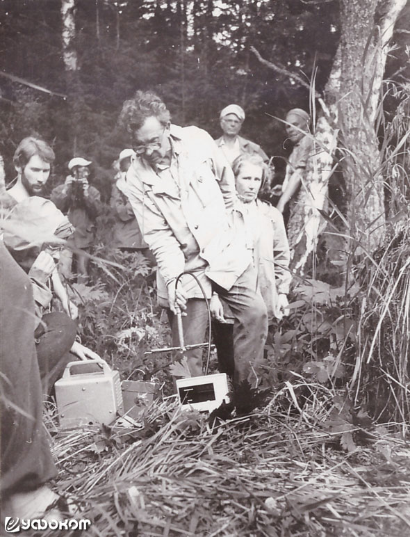 Экспедиция в д. Молебка в 1986 году. 