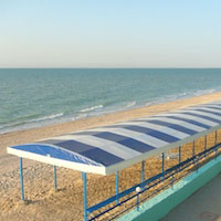 Пляж на Азовском море. 