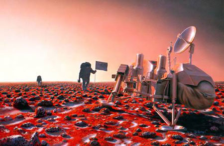 Первые люди на Марсе посещают место посадки модуля Viking 2. Астронавты каких стран будут в составе этой группы? 