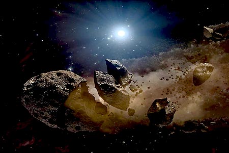 Астероиды и кометы постоянно взаимодействуют