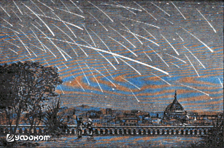 Метеоритный дождь 27 ноября 1872 года.