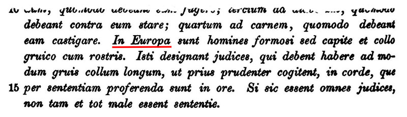 В конце концов люди-журавли «переехали» в Европу. Gesta Romanorum, Cap. 175:12. 