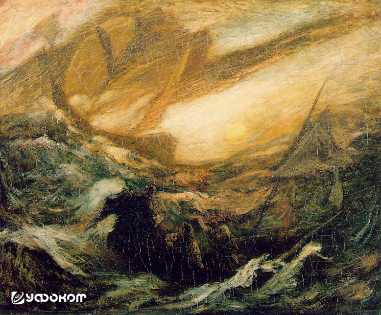 «Летучий голландец», картина Альберта Пинкхема Райдера, 1887 год.