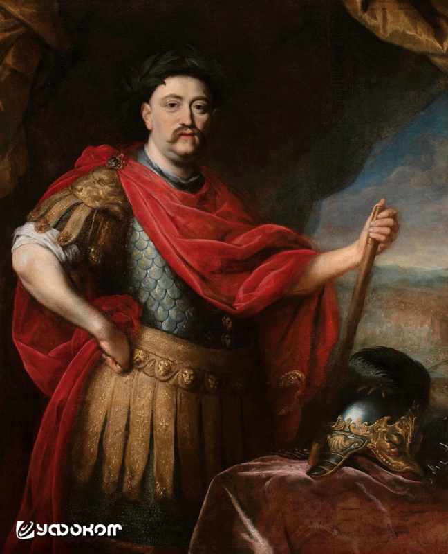 Портрет Яна Собеского в римских доспехах. Даниэль Шульц, после 1680 г.
