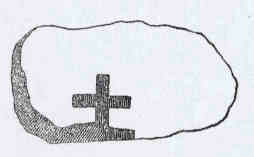 Зарисовка креста предположительно витебского камня.