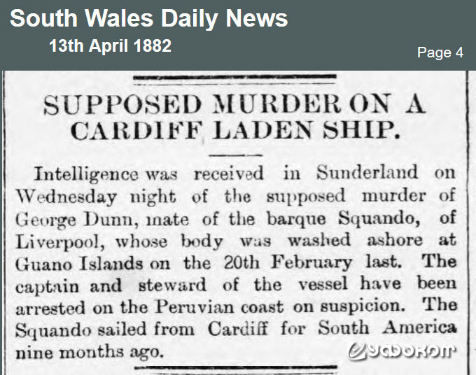 Одна из заметок британской прессы о предполагаемом убийстве.
