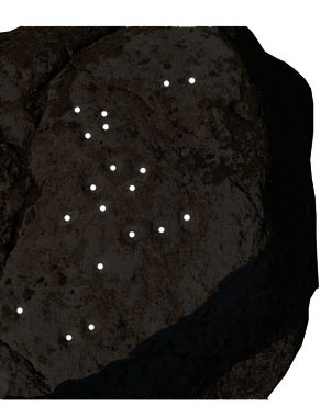 Изображение на одном из камней: Большая и Малая медведица, а в центре Цефей?