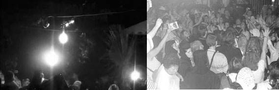 Кадр из видеозаписи, сделанной в ходе работы экспедиции (слева) и кадр, снятый другим человеком в тот же день вечером (взято из блога сайта proboga.com). Интересно, что во втором случае о светящемся шаре не было упомянуто. 