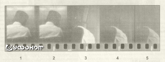 Рис. 3. Во время эксперимента в Большом зеркале Козырева в ходе киносъемки оператора (со специальным шлемом на голове) произошла мгновенная смена ракурса на 90 градусов.