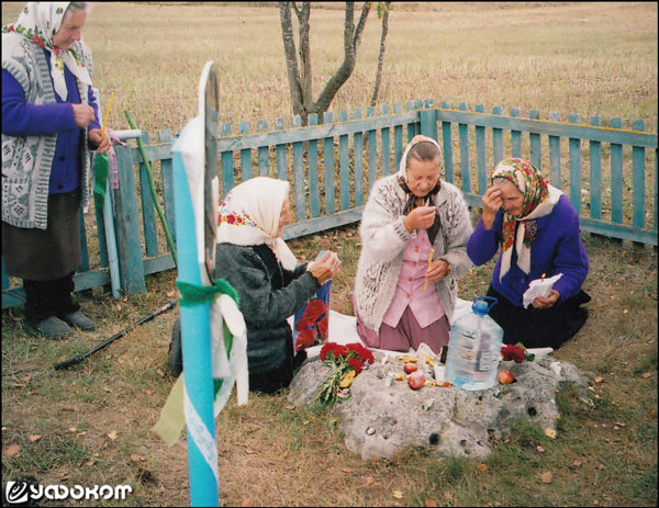 Лечащий камень у дд. Переток и Таль, Любаньский р-н, Минская обл. Фото Л. В. Дучиц и И. Е. Климкович (2014 год).