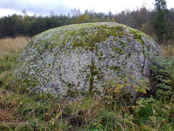 Рис. 16. Камень «с углём» (вид с юга, фото В. Акулов, 2012).