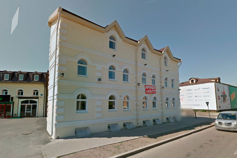 Рис. 10. Общий вид «беспокойного» здания на ул. Декабрьских событий (по данным GoogleMap).