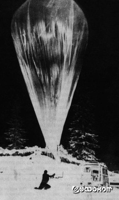 Запуск воздушного шара в рамках операции PROSPERO (фото с сайта Psywarrior).