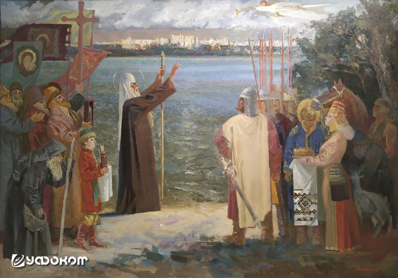 Картина самарского художника Н.С. Панфильцева «Видение митрополиту Алексию славного города Самары в 1358 году». Холст, масло, 2023 год. Картина самарского художника Н.С. Панфильцева «Видение митрополиту Алексию славного города Самары в 1358 году». Холст, масло, 2023 год.