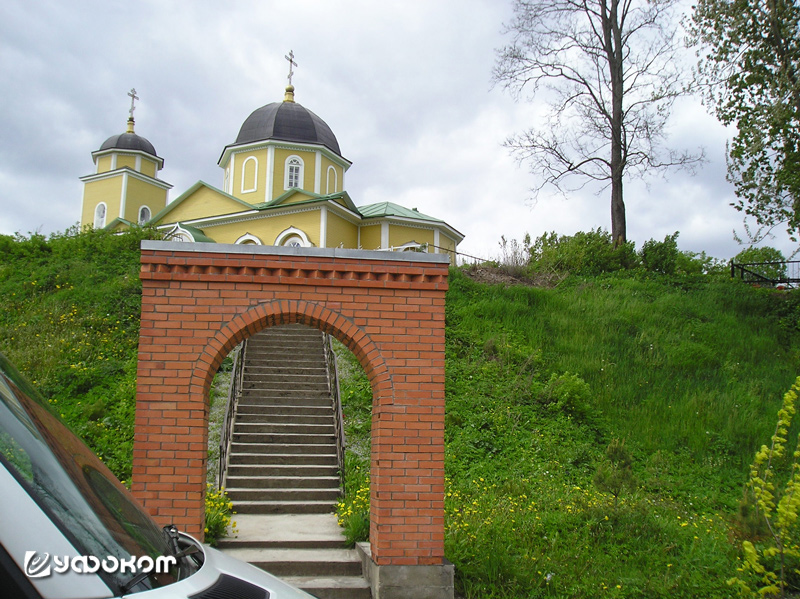 Рис. 10. Вид на холм городища Городец в Лужском районе. Фото автора, 2015 год.