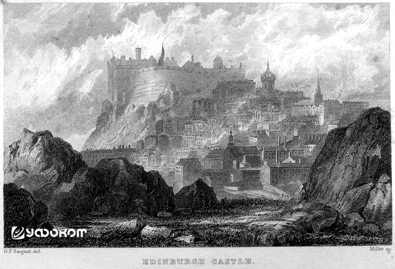 Уильям Миллер. Эдинбургский замок, 1832 год.