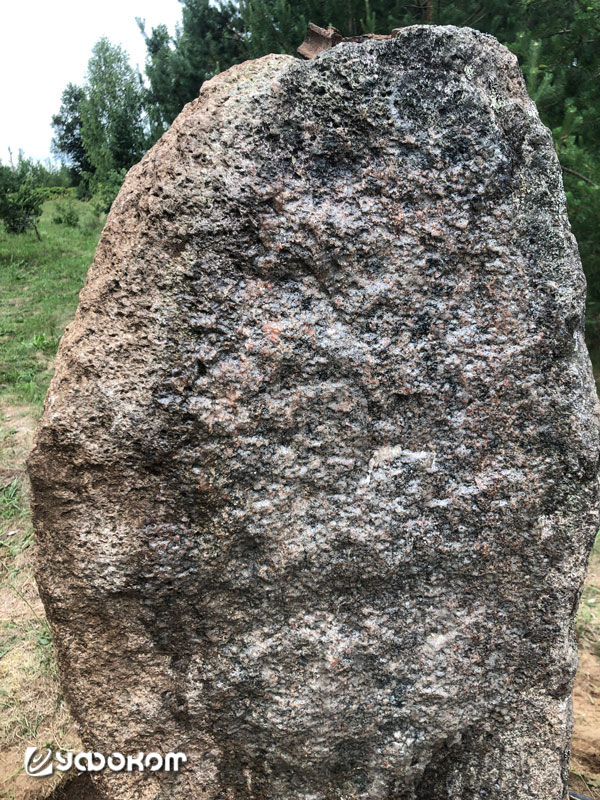 Предположительно выявленный солярный символ на камне. 