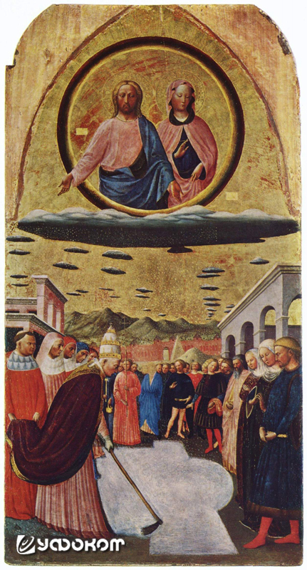 Рис. 5. «Чудо снега». Мазолино да Паникале, ок. 1428 года.