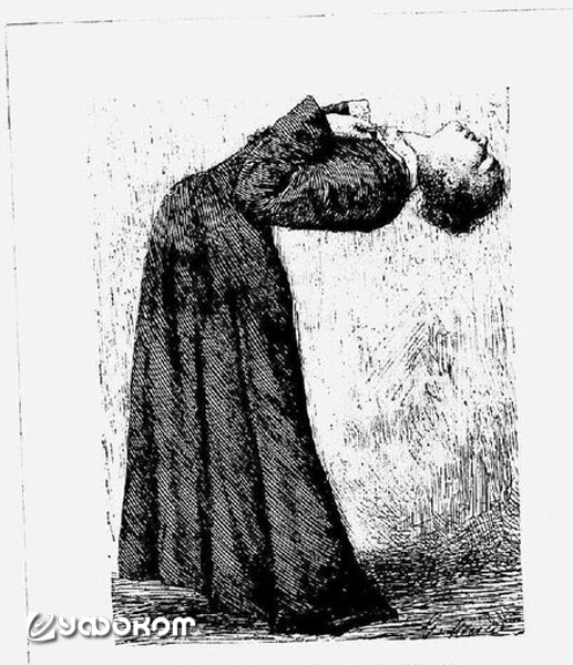 Рис. 3. Иллюстрация из книги Поля Реньяра «Умственные эпидемии» (издание 1889 г.).