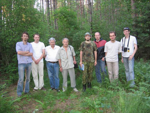 Участники первой поездки к астроблеме.