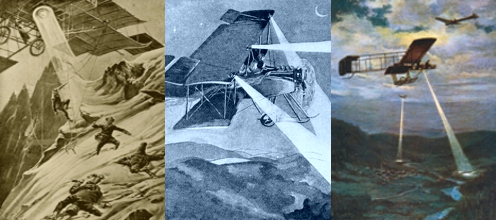 Вид на волну НЛО 1913 года из России