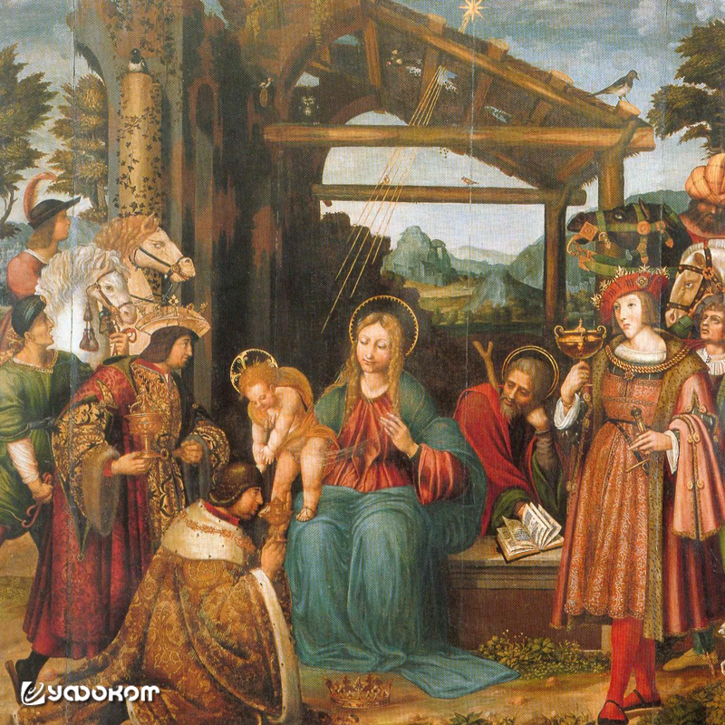 Рис. 7. «Поклонение магов». Марко Кардиско, 1519 год.