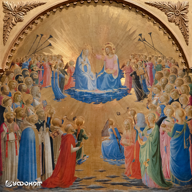 Рис. 3. «Коронация Девы Марии». Фра Анджелико, ок. 1432 года.