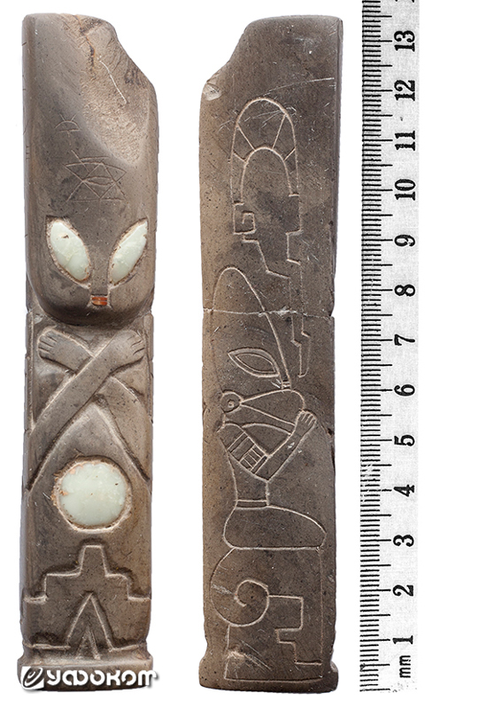 Фигурная накладка на обложку «каменной книги» (г. Охуэлос).