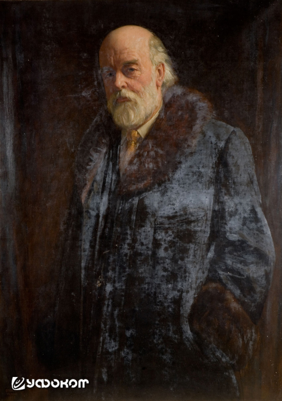 Оливер Лодж на картине Джона Бернарда Маннса 1923 года.