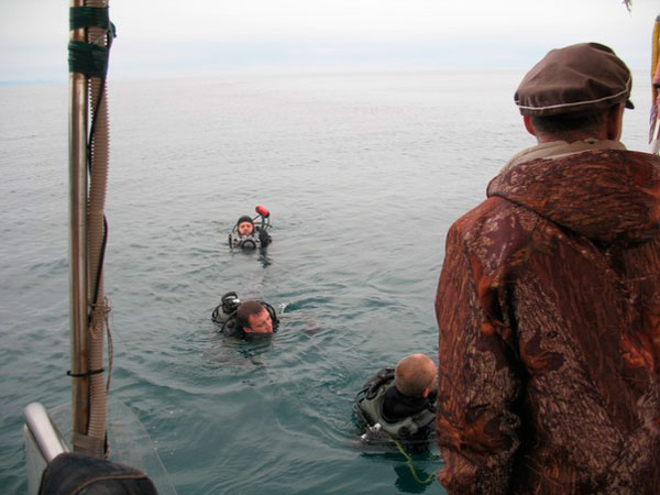 Октябрь 2011 года. Вторая экспедиция по подводным поискам у подножья Арарата в Краснодарском крае.