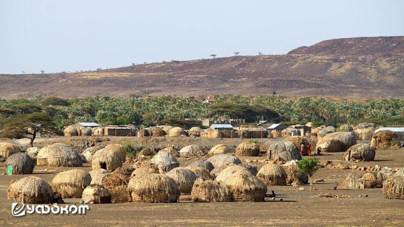 Поселок Лойянгалани на побережье озера Энваитенет в наши дни.