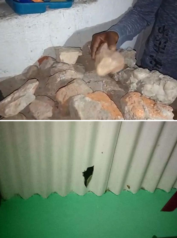 Камни, которые самопроизвольно падали на крыши домов в г. Райгархе, Индия (март 2019 года). Камни, которые самопроизвольно падали на крыши домов в г. Райгархе, Индия (март 2019 года).