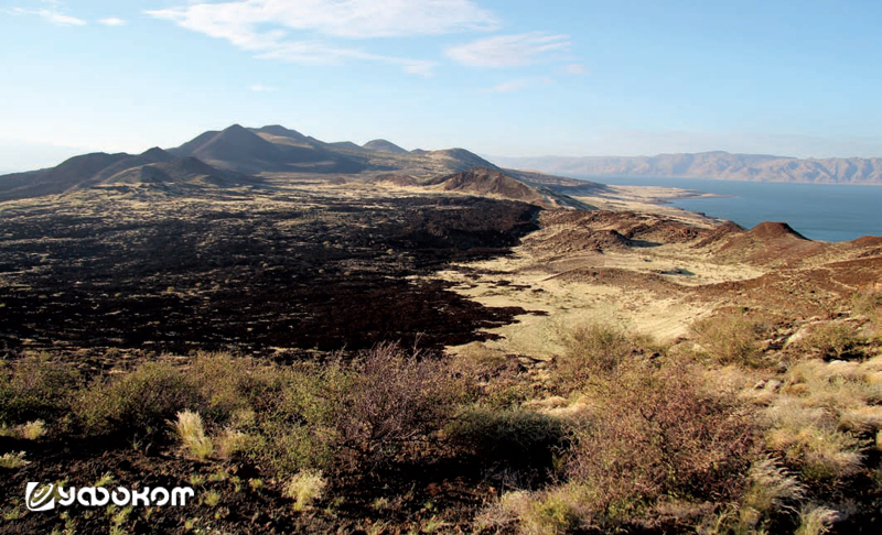 Типичный для Южного острова вулканический ландшафт.