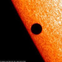 Меркурий на фоне Солнца.