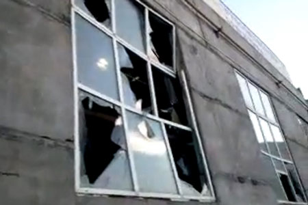 Разбитые окна в Челябинске. 