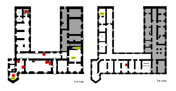 Схема монастыря 