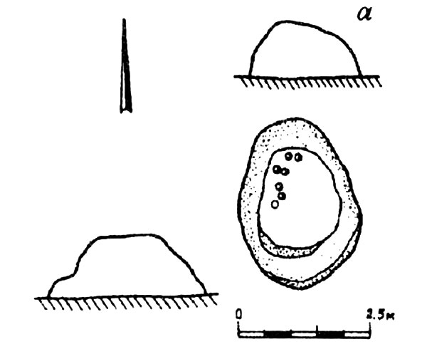 Рис. 5. Схема камня «у коровника» (по А.В. Курбатову).