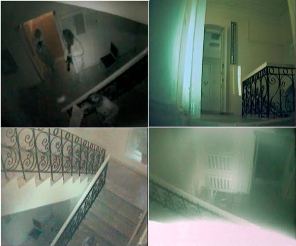 Рис.11. Скриншоты с видеокамер системы видеонаблюдения в районе основной лестницы дома Файнберга.